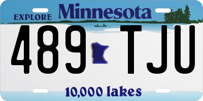 MN license plate 489TJU