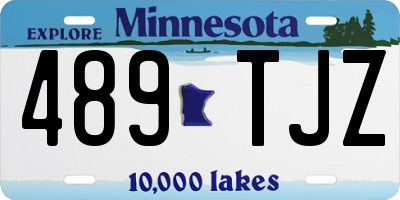 MN license plate 489TJZ