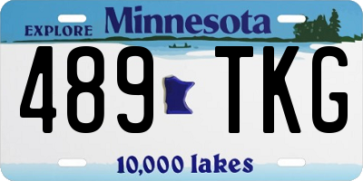 MN license plate 489TKG