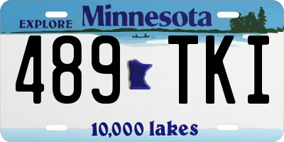 MN license plate 489TKI