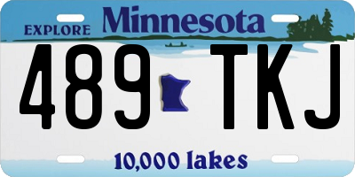 MN license plate 489TKJ