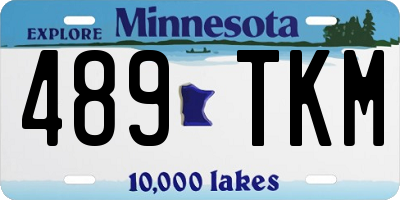 MN license plate 489TKM