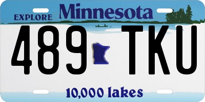 MN license plate 489TKU