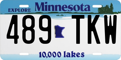 MN license plate 489TKW