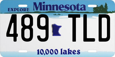 MN license plate 489TLD