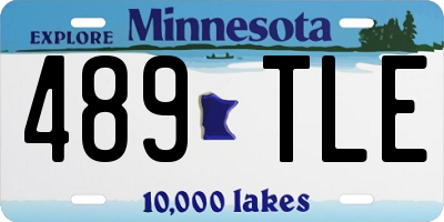 MN license plate 489TLE