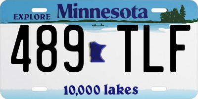 MN license plate 489TLF
