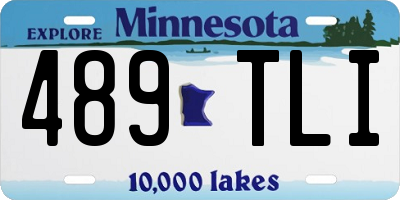 MN license plate 489TLI