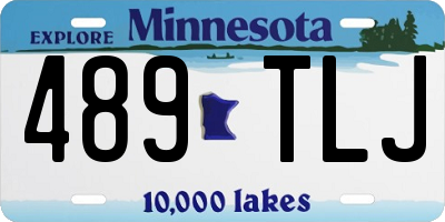 MN license plate 489TLJ