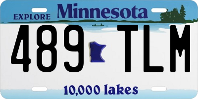 MN license plate 489TLM