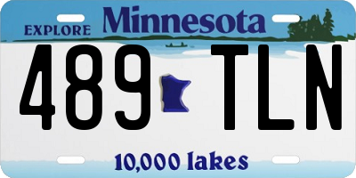 MN license plate 489TLN