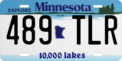 MN license plate 489TLR
