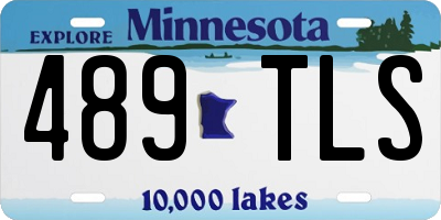 MN license plate 489TLS