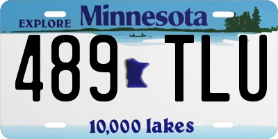 MN license plate 489TLU