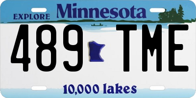 MN license plate 489TME