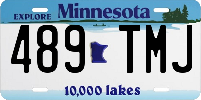 MN license plate 489TMJ