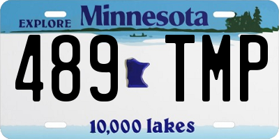 MN license plate 489TMP