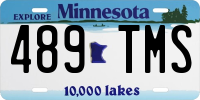 MN license plate 489TMS