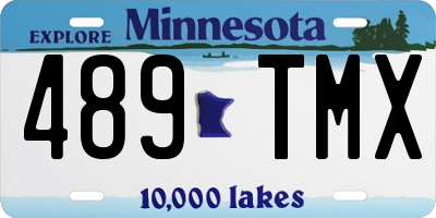 MN license plate 489TMX