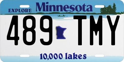 MN license plate 489TMY