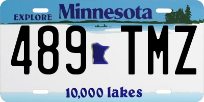 MN license plate 489TMZ
