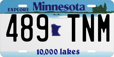 MN license plate 489TNM