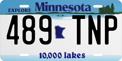 MN license plate 489TNP