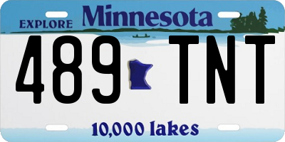 MN license plate 489TNT