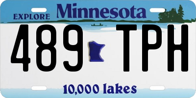 MN license plate 489TPH