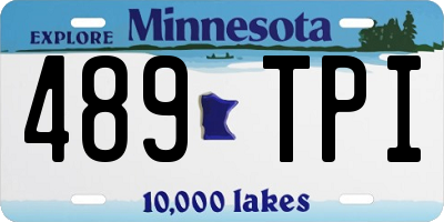 MN license plate 489TPI