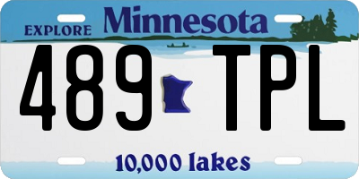 MN license plate 489TPL