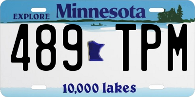 MN license plate 489TPM