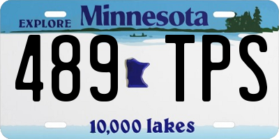 MN license plate 489TPS