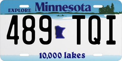 MN license plate 489TQI