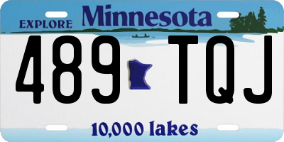 MN license plate 489TQJ