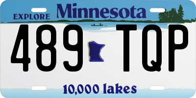 MN license plate 489TQP