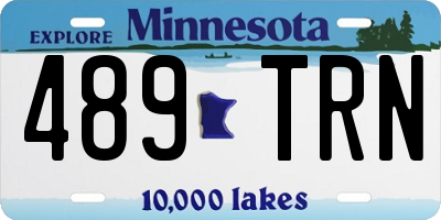 MN license plate 489TRN