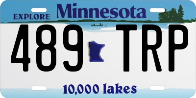 MN license plate 489TRP