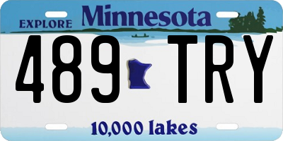 MN license plate 489TRY