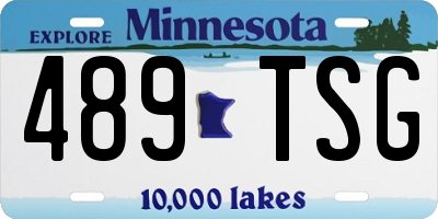MN license plate 489TSG