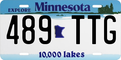 MN license plate 489TTG