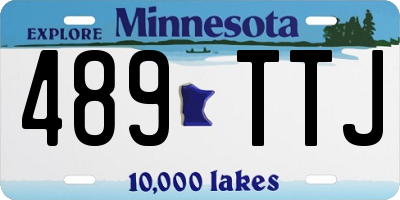 MN license plate 489TTJ