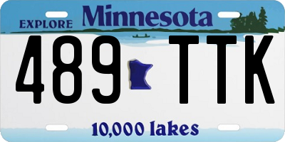 MN license plate 489TTK