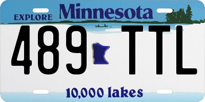 MN license plate 489TTL