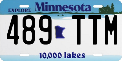 MN license plate 489TTM