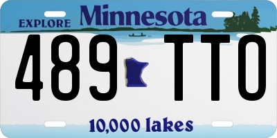 MN license plate 489TTO