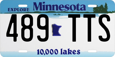 MN license plate 489TTS