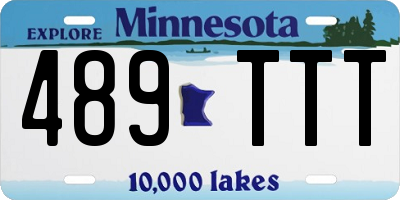 MN license plate 489TTT
