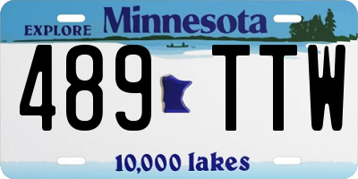 MN license plate 489TTW
