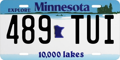 MN license plate 489TUI